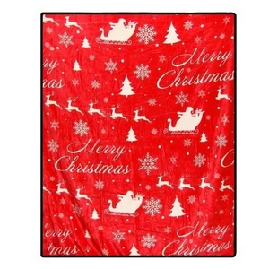 Buon Natale Peluche Coperta Lancio 50x60 Vacanze  - Foto 1 di 11