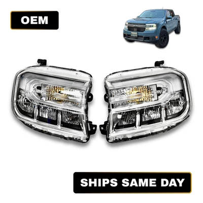 2022 2023 2024 FORD MAVERICK Lariat OEM LED DRL Headlight PAIR LEFT and RIGHT - Image 1 of 4
