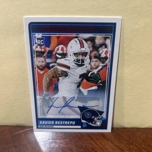 2025 Panini Score Xavier Restrepo Rookie Auto Signatures #6 Titans RC - Picture 1 of 2
