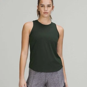 Lululemon hochgeschlossenes Lauf- und Trainingstanktop Rainforest Green Gr. 4 - Bild 1 von 6