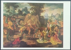 Vintage USSR Postcard 1984 Lucas van Leyden David and Abigail Odessa Museum - Picture 1 of 2
