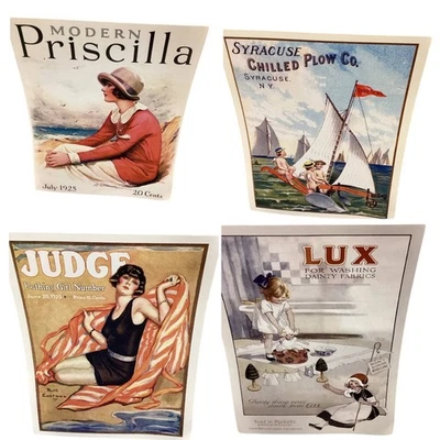 Новый в упаковке четыре 8 X 10 винтажный стиль французский плакат художественные гравюры готовы к рамке - Изображение 1 из 4