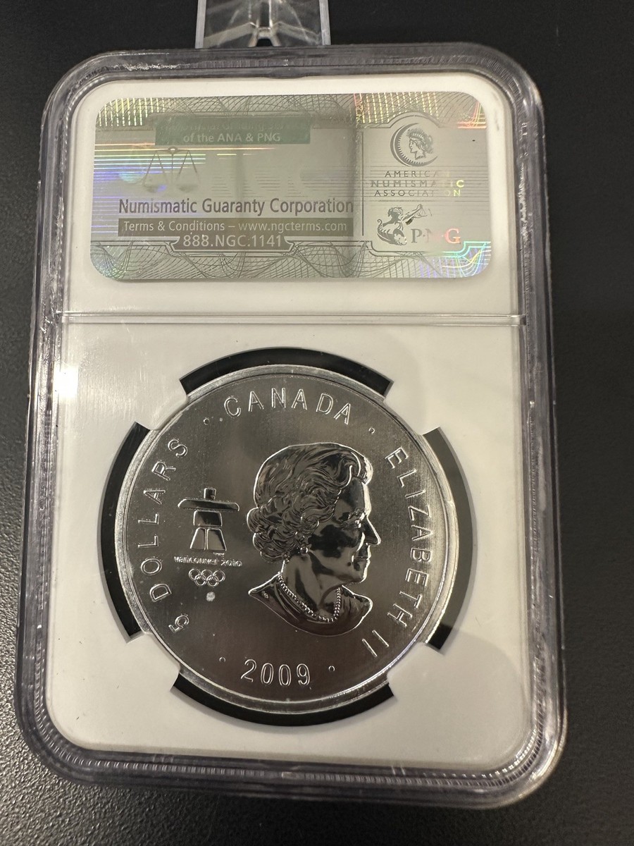 Canadian Maple Leaf NGC Grade MS 69 Silver Bullion Coins for