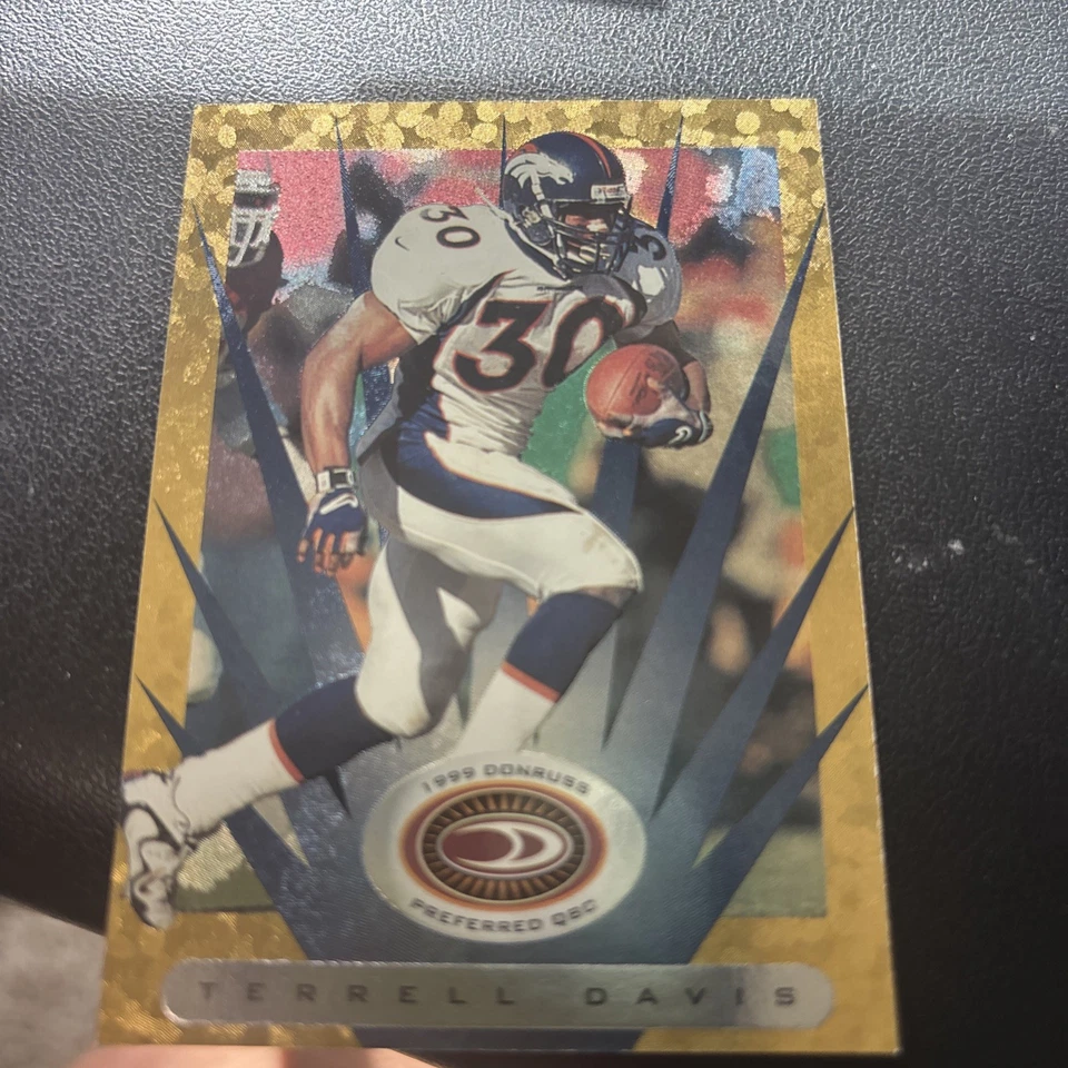 1999 Donruss Preferred QBC Terrell Davis #86 HOF Gold - Image 1 of 1
