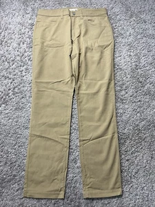 Tasc Men Pants 32x30 Bamboo Stretch Tailored Fit Straight Chino Khaki Light Tan - Picture 1 of 10