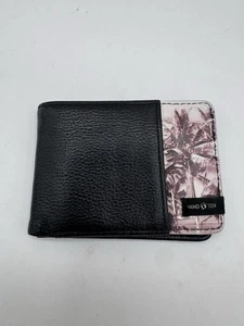 Hang Ten Surf and California Lifestyle Brand Wallet Black With Palm Trees - Picture 1 of 8