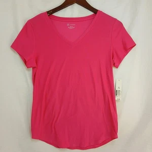 NWT No Boundaries Tee M Pink Short Sleeve Round Neck Pullover Activewear Top - Picture 1 of 7