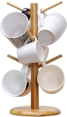 Portavasos Árbol con 6 Ganchos - Organiza tus Momentos de Café en un Hermoso Foto 1 de 3