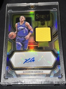 2023-24 Panini Select Keyonte George RPA Rookie Jersey Patch Auto Silver #D /199 - Picture 1 of 4