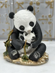 1988 Vintage Masterpiece Porcelain By HOMCO Panda Bears, 5” Tall - Picture 1 of 9
