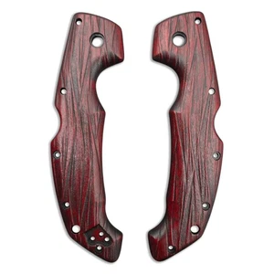 Fibers Dark Blood - Cold Steel Voyager Large Knife Scales - Picture 1 of 3