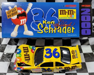 Ken Shrader #36 M&M's Keep Back Nuevo Buzo Ventana Negro Banco 2000 Gran Premio 1:24 Foto 1 de 4