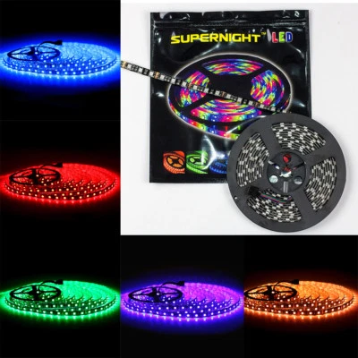 5M 3528 / 5050 SMD 300LEDs / 150LEDs Black PCB LED Tape Light Strip Waterproof - Image 1 of 4