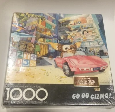 Rompecabezas Gizmo 1984 1000 piezas Gremlins Springbox 24X30 nuevo sellado GO GO GIZMO Foto 1 de 4