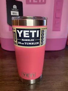Yeti 20 oz Rambler Tumbler TROPICAL PINK in Hand! Ships Fast! - Picture 1 of 11