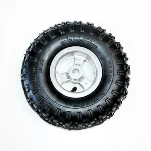 4.10 - 4 Inch Rear Back 16T Spline Wheel Rim Tyre 49cc Mini Quad Bike ATV Buggy - Picture 1 of 5