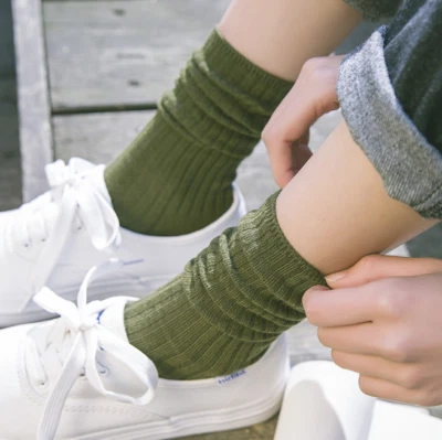 Mujeres Cálidos Gruesos Algodón Transpirables Hasta el Tobillo Deportes Calcetines Moda Vestido Calcetines Foto 1 de 4