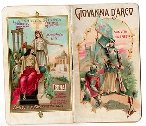 GIOVANNA D' ARCO 1897 BIBLIOTECHINA CATTOLICA VERA ROMA RIVISTA SETTIMANALE - Bild 1 von 1
