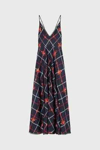 Lee Mathews Anya Silk Midi Dress Size 0 - Picture 1 of 4