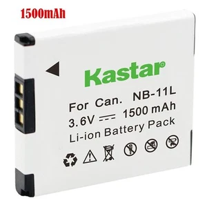 1x Kastar Battery for Canon NB-11L ELPH 140 HS ELPH 150 HS ELPH 320 HS ELPH 340 - Picture 1 of 3