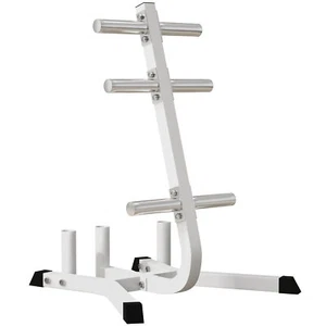2in Weight Rack for Plates & 3 Bars, Olympic Weight Tree Bumper Storage Holder - Picture 1 of 10