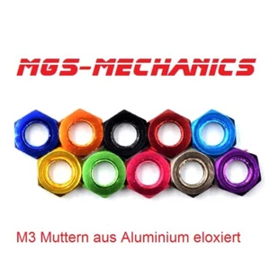 5 tornillos o tuercas M3 de aluminio anodizado color - Imagen 1 de 2