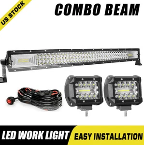 32'' Led Work Light Bar Combo For Kubota RTV-X1100C X1120/D X1140 X900 XG850 - Picture 1 of 12