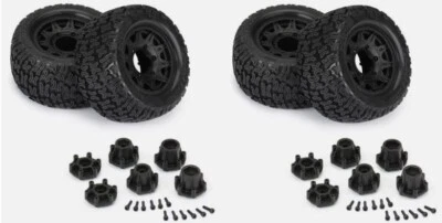 Pro-Line 2.8" MT Bonesaw Tires PRO1023910 1/10 black Wheels 12mm 14mm Traxxas - Image 1 of 4