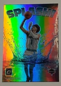 2022-23 Donruss Optic Basketball #1 LaMelo Ball Splash Silver Prizm Holo Hornets - Picture 1 of 11