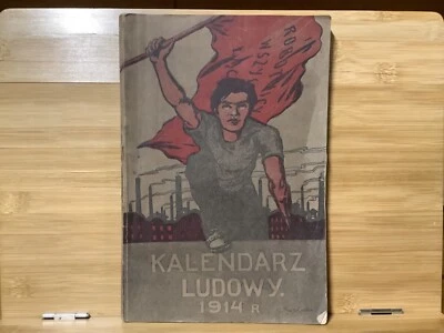 1914 Kalendarz Lodowy - Polish-American Socialist Magazine - Illustrated Foto 1 de 4
