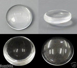 Runde Klarglas gewölbte Cabochons Fliesendichtungen ~ Größenwahl - GLASKABINEN - Bild 1 von 8