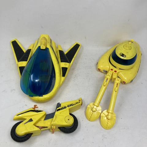 Captain Planet vehicle lot Eco Sub Geo Cruiser Eco Cycle 1991 TBS Vintage Tiger Cover