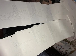 MARVEL Animation Cel Art Layouts Mixed Lot Production Art Cartoons Anime M10 - Picture 1 of 14