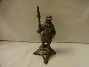 VINTAGE BRONZE BEEFEATER TOWER OF LONDON YEOMAN WARDER SOLDIER HEIGHT 15 cm - Picture 1 of 7