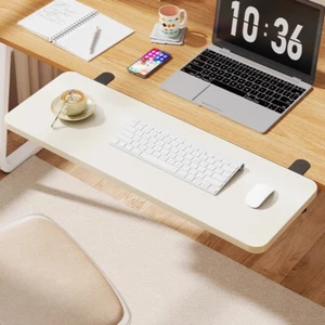 Non-punching Desktop Extending Board Foldable Office Computer Working Extension - Picture 1 of 20