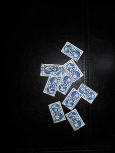 Vintage Antique USPS Postage Stamp Collection 9pc Lot Hinged and Never Hinged 4c - Picture 1 of 3
