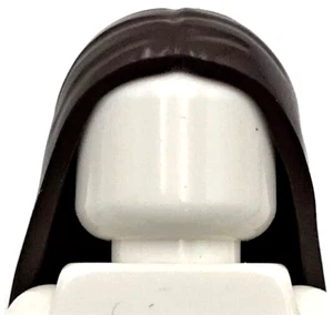 Lego New Dark Brown Minifigure Hair Female Long and Straight Parted in the Mid - Picture 1 of 2