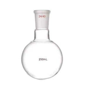 250ml 24/40 Round Bottom Glass Flask Single Neck 1-Neck Lab Boiling Bottl - Picture 1 of 7