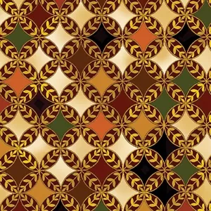 Feline Drive Fabric AUTUMN COMFORT FLANNEL Geo Cream Fat Quarter (18"x22") FQ - Picture 1 of 7