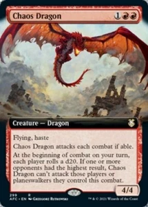 MTG - (Extended Art) CHAOS DRAGON - Forgotten Realms Commander (R) - Foto 1 di 1