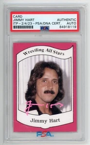 Jimmy Hart Signed Auto 1983 Wrestling All-Stars Japanese Rookie Rc Card PSA - Picture 1 of 2