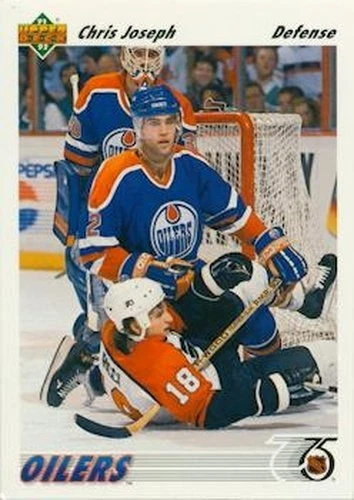 #436 Chris Joseph - Edmonton Oilers - 1991-92 Upper Deck Hockey - Image 1 of 1