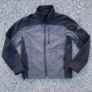 ZeroXposur Rocker Jacket Mens Small Black Gray Slate Full Zip Softshell Pockets - Picture 1 of 14
