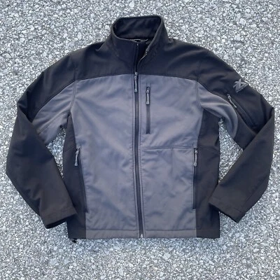 ZeroXposur Rocker Jacket Mens Small Black Gray Slate Full Zip Softshell Pockets - Image 1 of 4