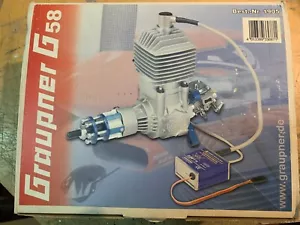 GRAUPNER RADIO COTROL G58 GASOLINE AIRPLANE MODEL ENGINE - Picture 1 of 12