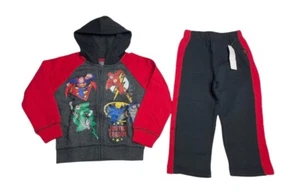 Justice League Boys Sweatsuit with Jacket and Pants Size 4 - Picture 1 of 12