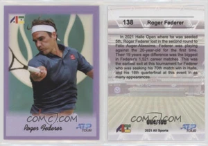 2021 All Sports #138 Roger Federer SP purple 064/100 tennis - Picture 1 of 1