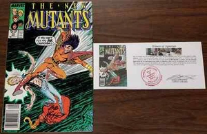 The New Mutants (1983) #55 Kiosk SIGNIERT Louise Simonson Bob McLeod notariell beglaubigt - Bild 1 von 6