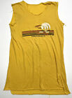 vintage 70s 80s Seagrove Beach Florida THIN Coverup T Shirt Dress Tank MEDIUM