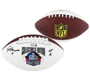 Brett Favre Signed NFL Hall of Fame Commemorative Football with "HOF 16" Insc